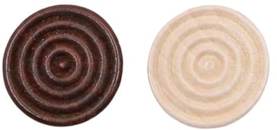 48 Stuks Houten Backgammon Stukken - Vervangende Spelfiches voor Bordspelaccessoires