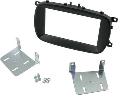 2-DIN frame ECO Fiat 500X 2015 -> zwart