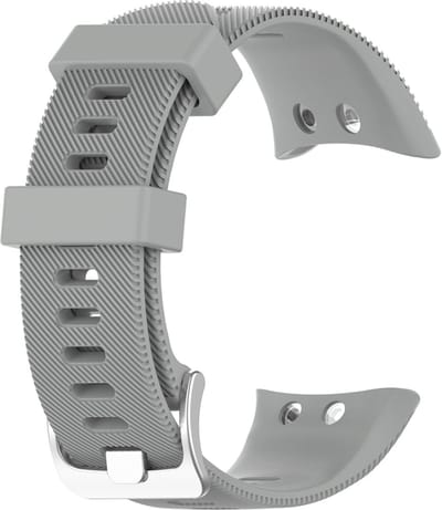 By Qubix - Siliconen bandje - Grijs - Geschikt voor Garmin Forerunner 45 / 45S