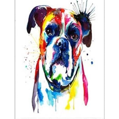 DIY 5D Diamond schilderij boerderij dier hond diamant borduurwerk Cross Stitch Kit muursticker cadeau 20X30CM blue