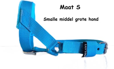 Hoofdhalster hond - Anti trek - Licht blauw - Maat S - Gevoerd - Antitrek hoofdhalster hond - Halster hond - Anti trek hond - Training band