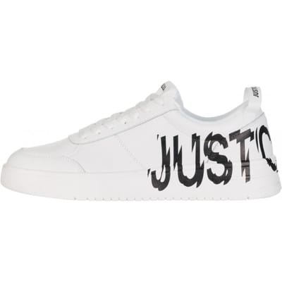 Baskets en cuir homme Just Cavalli blanc azula - Taille: 45 white