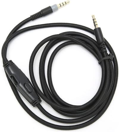 3.5mm Male naar Male Audiokabel met Volume Controle, Plug and Play, Geschikt voor Headsets - 1.5M/4.9Ft, Hoge Geluidskwaliteit, Duurzaam en Flexibel