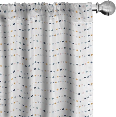 ABAKUHAUS Abstracte geometrie gordijnen – 2x75x245 cm – microvezel