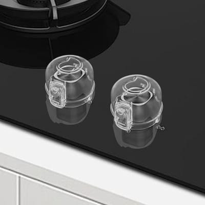 5 stuks kinderbeveiliging fornuis draaiknoppen ultra robuust veilig hoge temperatuurbestendigheid 8 cm fornuisbescherming kinderen fornuisknoppen kinderbeveiliging cooker knop Child Lock voor de