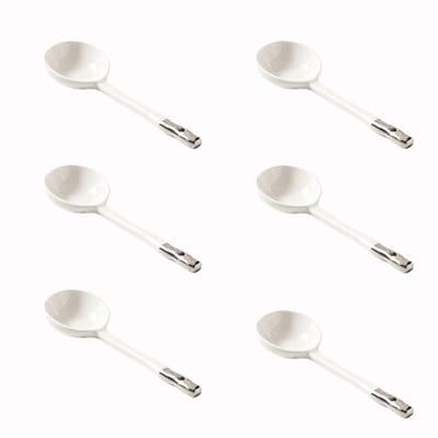 Dailygoods- Soeplepel Set van 6 - Japanse Stijl - Keramisch