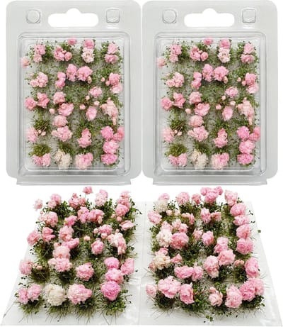 Tafelset voor het maken van miniatuurlandschappen met bloemen, gras en zand - Terrain Model Kit voor creatieve diorama's en modelbouw