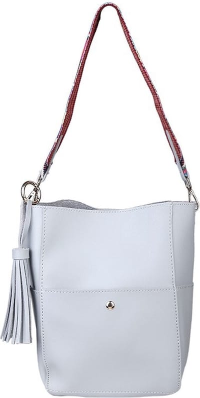 Grijze Bag in Bag Schoudertas - Crossbody Tas - Schoudertas - 2 Tassen - Grijs