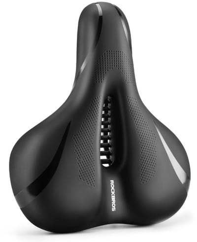 ROCKBROS Fietszadel Dames en Heren - Ergonomisch Zadel - MTB Racefiets Elektrisch - Ademend - Waterdicht - Zwart