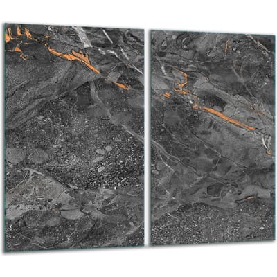 TMK ArtDeko - Snijplank Glas - 30x52 cm - Marmer Design - Veilige Hoeken