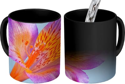 Magische Mok - Foto op Warmte Mokken - Koffiemok - Bloem - Detail - Kleurrijk - Magic Mok - Beker - 350 ML - Theemok