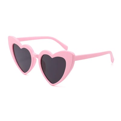 Loud and Clear® - Hartjes Zonnebril - Hartjes Bril - Hart - Bril - Festival Bril - Roze - Bruiloft
