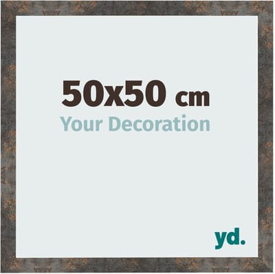 Your Decoration - Fotolijst 50x50 cm - MDF - Geoxideerd Metaal - Bologna