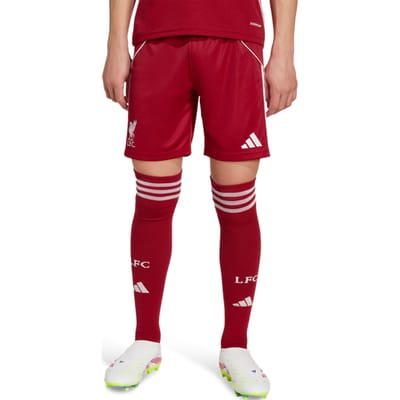 Adidas Liverpool Fc 25/26 Home Shorts Korte Broeken Kinder - Rood - Maat 147 - 152 CM - Mesh/Synthetisch