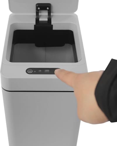 Set van 2 Automatische Sensor Prullenbakken met Infrarood, 2x12L, Waterdicht IPX5