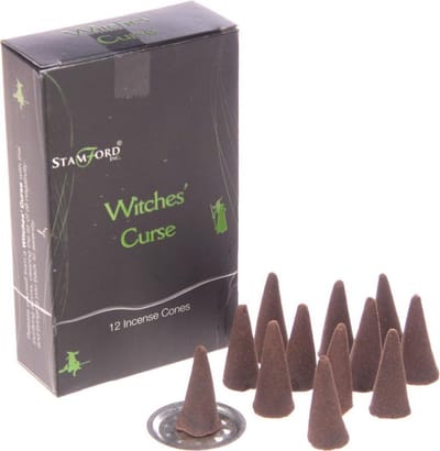 Stamford Zwarte Wierook Kegeltjes - Witches Curse 37179