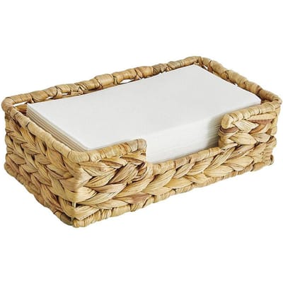 Gastenhanddoek Servethouder Lang Zeegras Geweven Rotan Wicker Tafel Diner Papier Hand Gastenhanddoek Servet Mand Dienblad Caddy beige