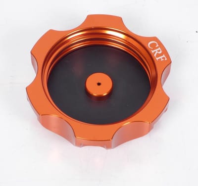 oranje geanodiseerde aluminium tankdop voor honda 50 atv 733-no quad nieuw