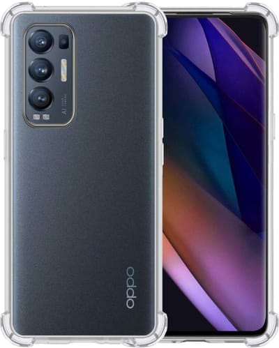 Hoesje - Geschikt voor OPPO Find X3 Neo - Sterk & Shockproof - Siliconen Case - Back Cover - Telefoon Hoes Shock Proof - Telefoonhoesjes - Transparant