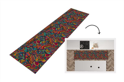 Keukenloper - Loper keuken - Boho - Patronen - Abstract - Flora - 200x50 cm - Keukenloper vinyl