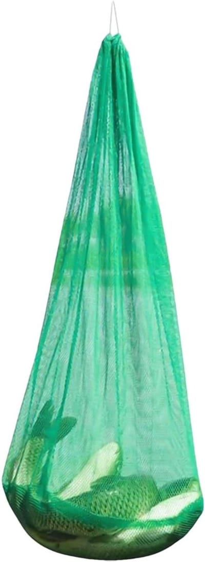 Opbergnet - Netzak Organizer - Sportuitrusting Opslag - Verstelbaar Trekkoord - 100 x 60 cm - Groen