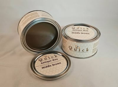 Quick wax (antiekwas, boenwas, Terpentijnwas) Middenbruin 375 ml