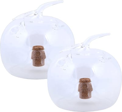 Esschert Design fruitvliegenval - 2x - appel - fruitvliegjes vanger - Insectenbestrijding