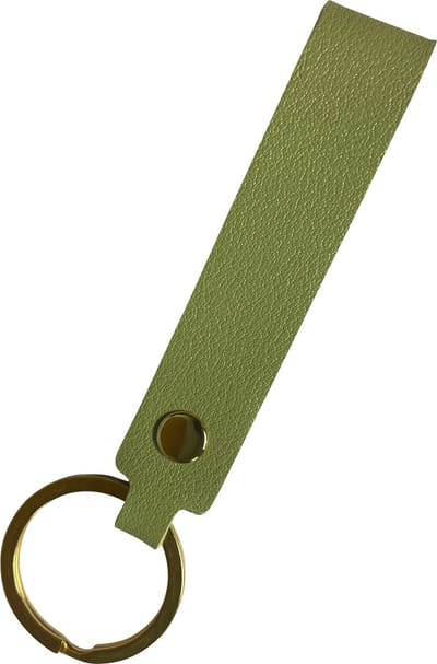 Sleutelhanger Leer - Leren Sleutelhanger Met Sleutelhanger Ring - Groen