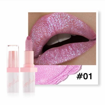 NAXSIR Metallic Glinsterende Lippenstift - Verbluffend! Met Luxueus Matte Finish & Lipglaze - Crèmige, Volledig Dekkende Formule, Zeer Hydraterend voor Zacht, Glanzende Lippen