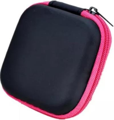 Oortjes opberg hoesje - Case - Etui - Organizer - Voor oordopjes en laadkabels - USB - Roze