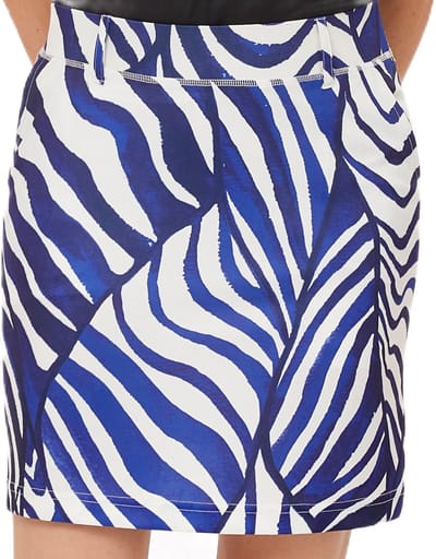 Func Factory dames Rokje Milly blue zebra met binnenbroekje maat S