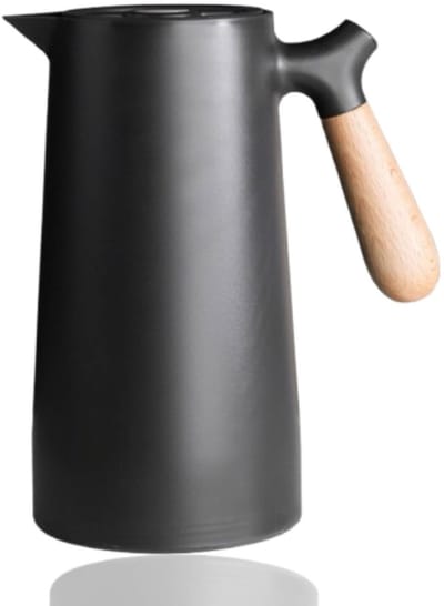 Dailygoods- Koffiekaraf Dubbelwandig - Thermische Dispenser - Geïsoleerde Karaf - Voor Koffie/Thee - Warmtebehoud - Zwart - Koffiedispenser