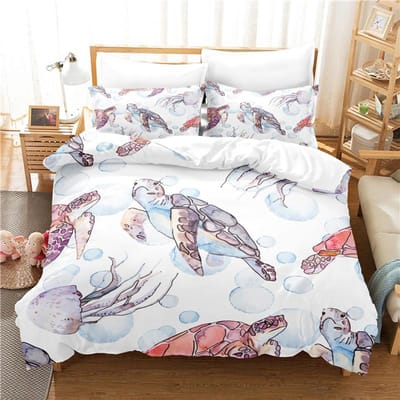 3D Cartoon Beddengoed Sets Voor Kinderen En Volwassenen, Dekbedovertrek Set Voor Jongens, Blauw Huistextiel, Schattige Dierlijke kittens, Maat 140x210cm EU single(135x200cm)
