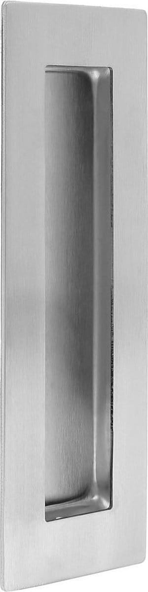 AMIG Schuifdeurkom 120x50mm – Geborsteld RVS 304 - Klein Inbouw Handgreep - Komgreep – Rechthoek Blind – Schuifdeurbeslag – Schuifdeursysteem