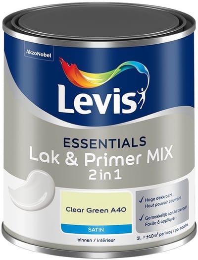 Levis - Essentials Lak & Primer Mix - Clear Green A40 - Mengverf - 1 L