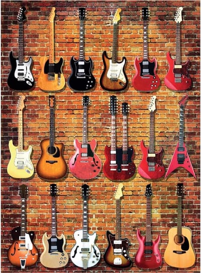 Puzzel 1000 Stukjes - Muziek & Gitaar Collectie Legpuzzel