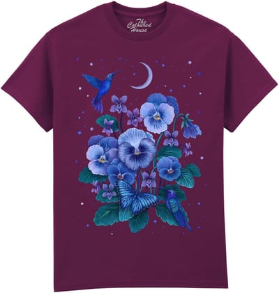 Bloemen Violet Flower The Coloured House T-shirt M