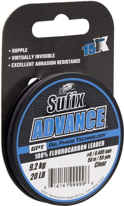 Sufix Advance Fluorocarbon | 50m 0.185mm Clear