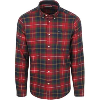 Barbour Fortrose Overhemd Tartan Rood - Maat M - Heren - Overhemden Casual