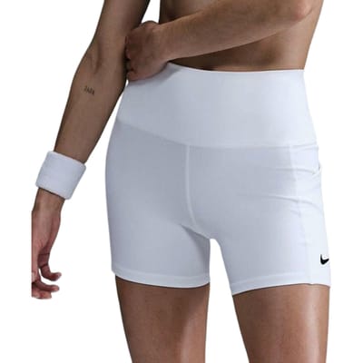 Nike Court Dri-Fit Ball Short Voor Tennisballen Dames-Wit