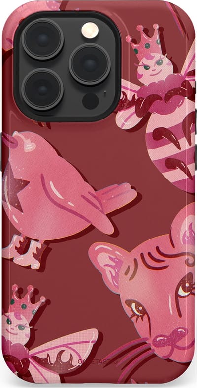 Casetastic Hoesje Geschikt voor Apple iPhone 15 Pro Magsafe - Stijlvolle Beschermende Duo-layer Case - Luxe dieren