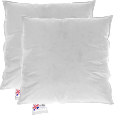 Homescapes Kussenvulling Set van 2 – 40x40 cm – Ganzendons & Veren Binnenkussens – 100% Katoen Tijk – OEKO-TEX® & RDS Gecertificeerd