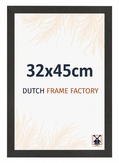 Fotolijst 32x45 cm - MDF - Zwart Mat - Benno