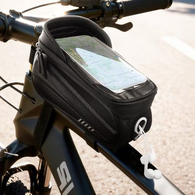 Musthavz CycleSafe Universele Fietstas met Telefoonhouder – Waterdichte Bike Case voor Smartphone tot 6.8 Inch – Voor Stuur & Stuurpen