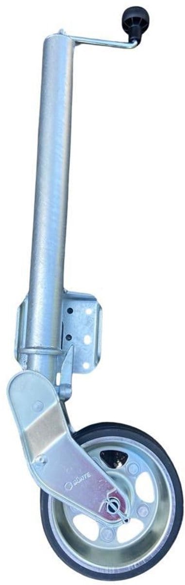 neuswiel zwaar model rond 60mm automaat - aanhanger neus wiel - steunwiel klapbaar