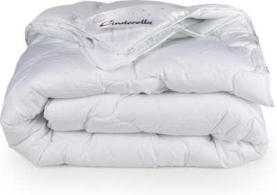 Cinderella Mellow Dekbed 4-seizoenen - 1 Persoons - Synthetische Vulling - Katoenen Tijk - Anti-allergie - 140x200 cm