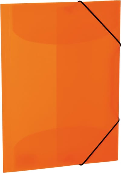 Elastomappen A4 PP Neon, oranje
