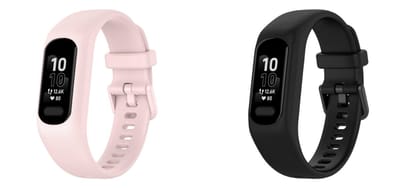 Strap-it Bundel van 2 Siliconen Banden - Geschikt voor Garmin Vivosmart 5 - Horlogeband / Polsband / Armband / Sportarmband - Siliconen Armband - Zwart & Roze - Waterbestendig & zweetbestendig