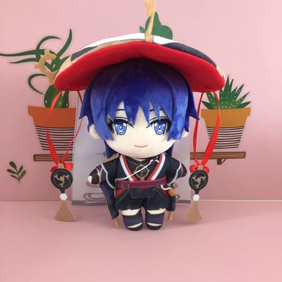 Jeu Kunikuzushi Peluche Cosplay Poupée Genshin Impact Fatui Balladeur Jeu Mignon Doux Peluche Jouet 20cm 20cm