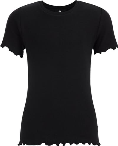 WE Fashion Meisjes slim fit T-shirt met ribstructuur